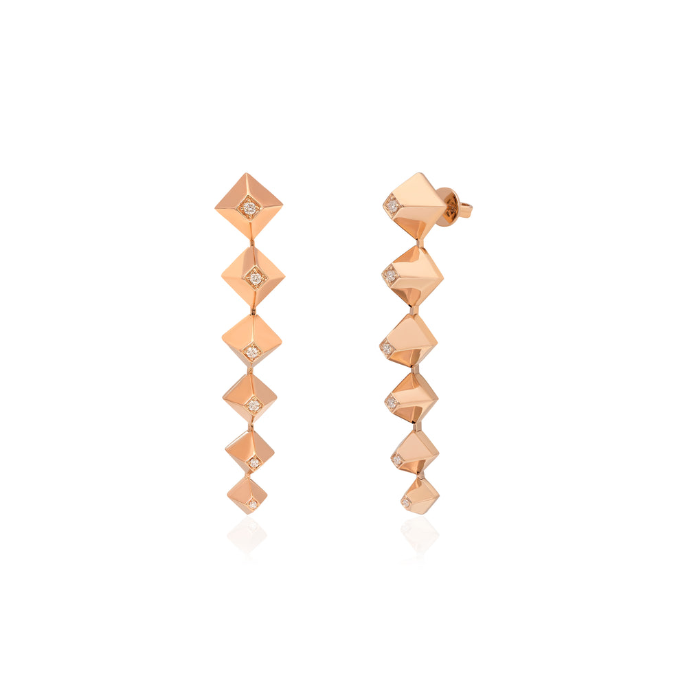 Dina J - Diamond Heritage Drop Earrings