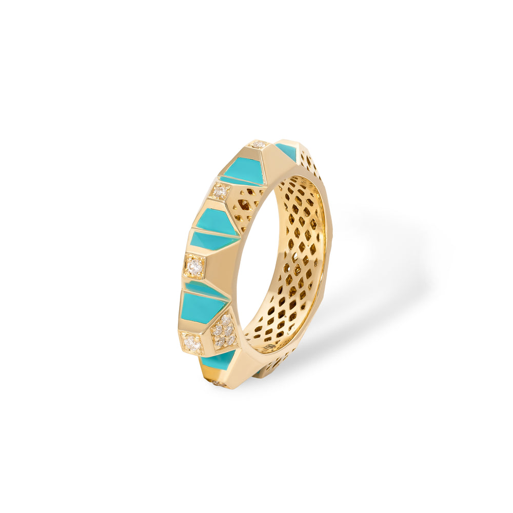 Dina J - Diamond Heritage Colored Ring