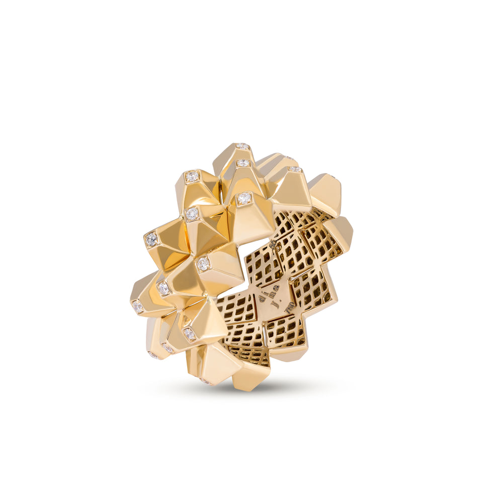 Dina J - Diamond Heritage Triple Row Ring