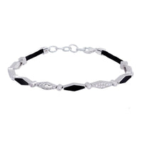 Onyx Diamond Happiness Bracelet