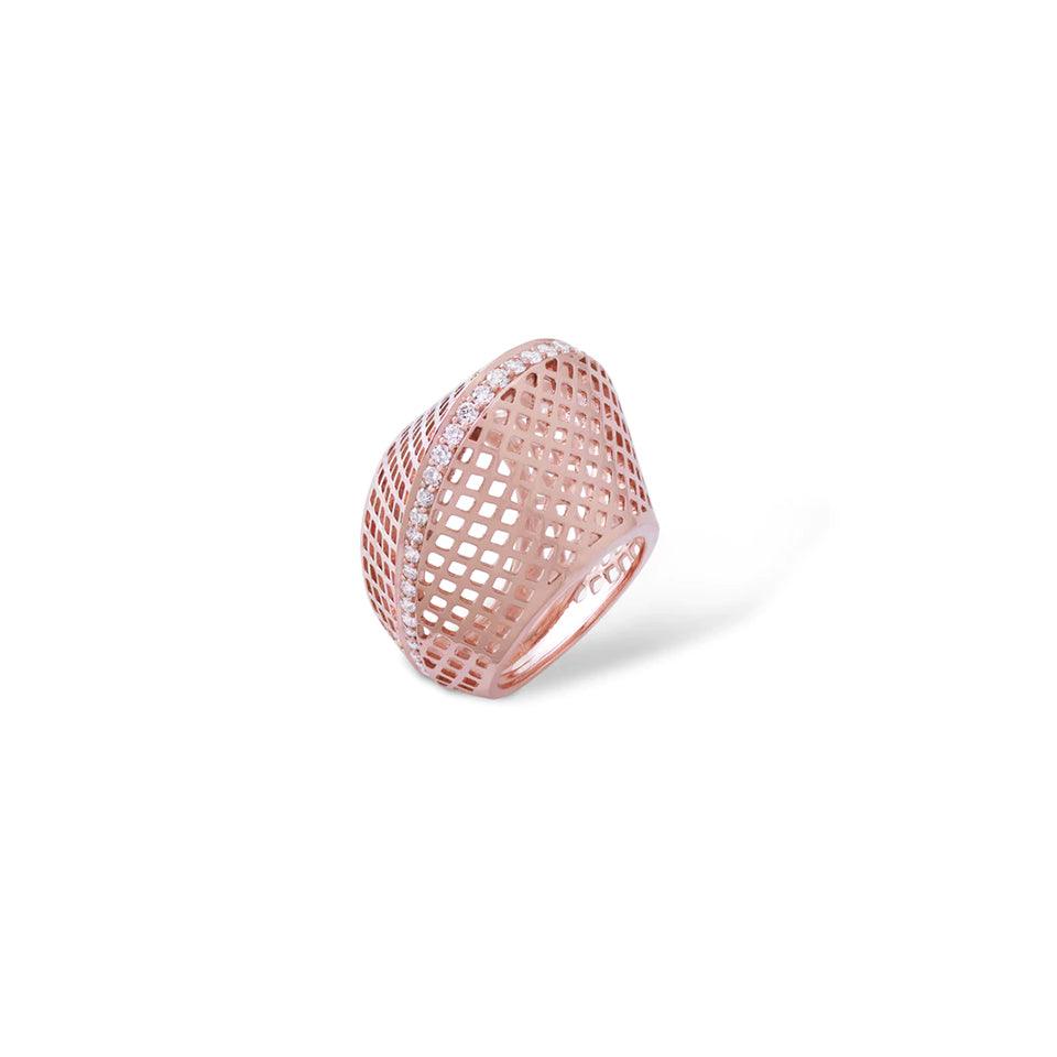 Diamond Mona Dome Ring