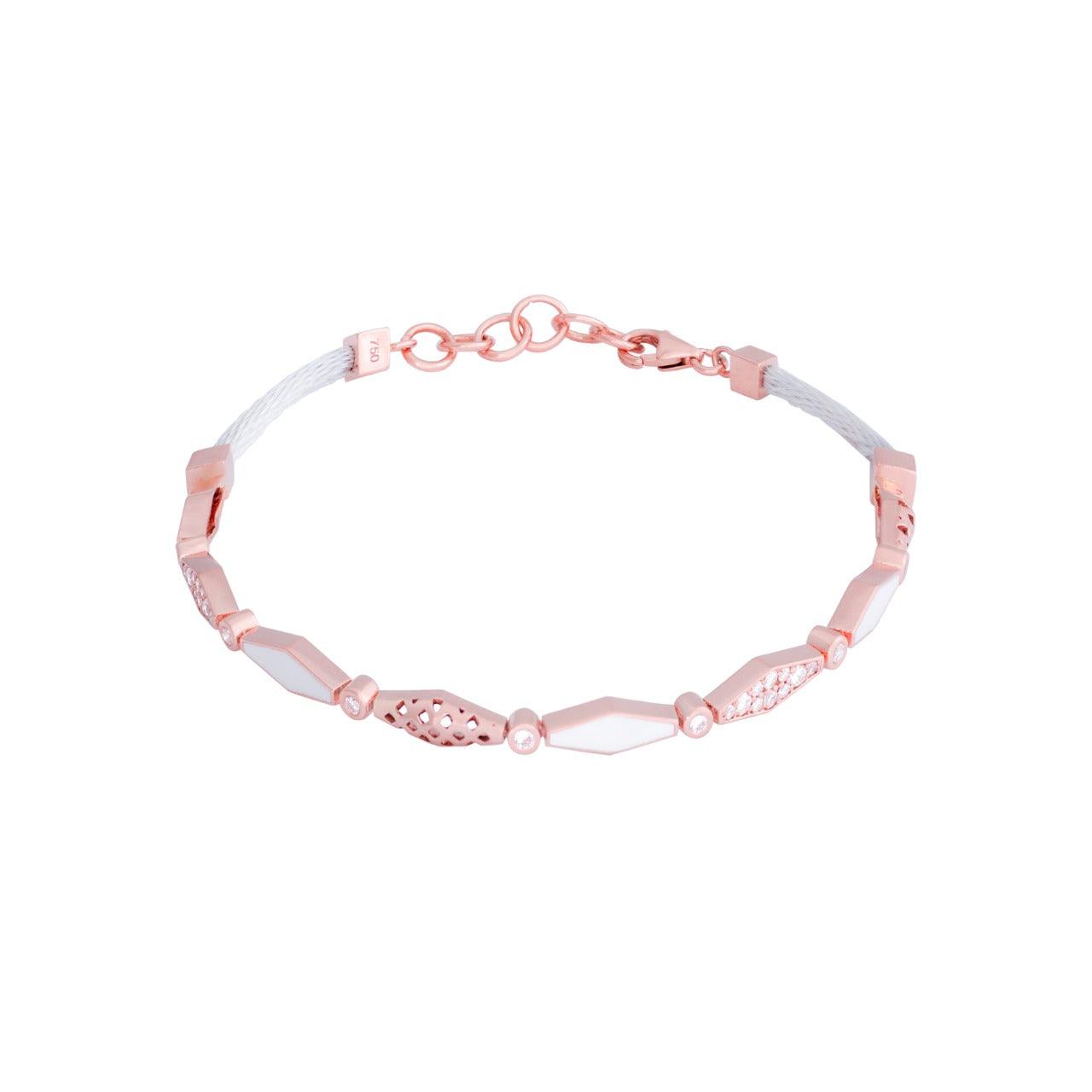 White Diamond Happiness Bracelet