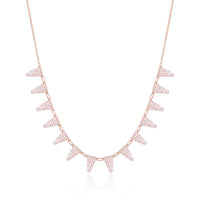 Rose Gold Diamond Happiness Necklace