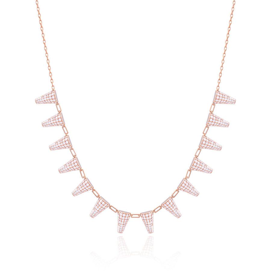 Rose Gold Diamond Happiness Necklace