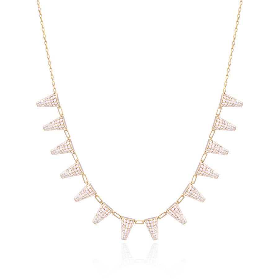Yellow Gold Diamond Happiness Necklace
