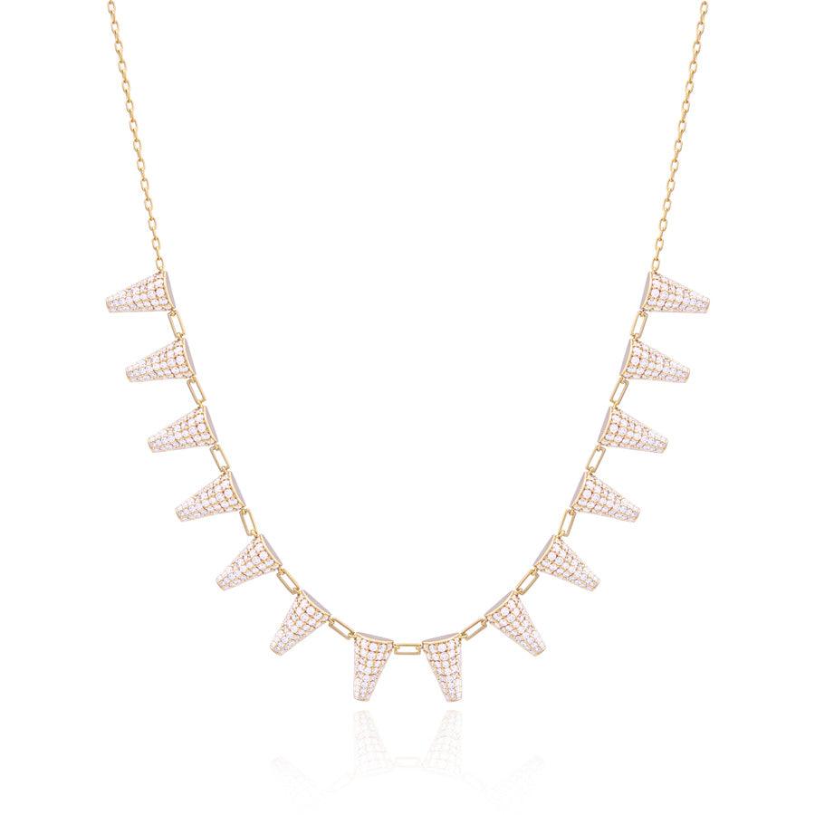 Yellow Gold Diamond Happiness Necklace