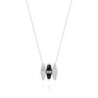 Onyx Diamond Happiness Tri-Pendant