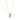 Rose Quartz and Red Coral Diamond Happiness Valentine Pendant