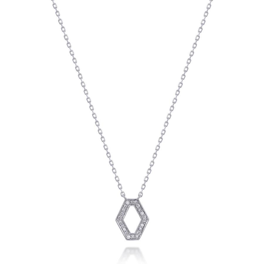 White Gold Diamond Happiness Pendant