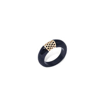 Onyx Happiness Band Ring