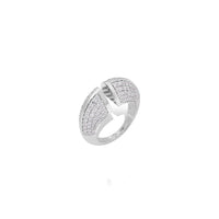 White Gold Diamond Happiness Open Ring