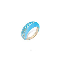 Turquoise Happiness Dome Ring