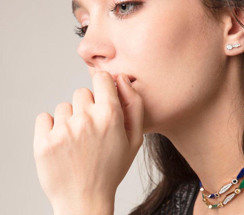 Diamond Hayat Single Earring - DINA J